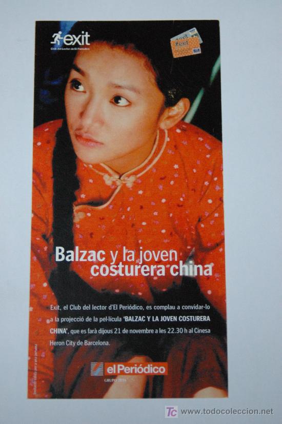 Cine: balzac y la joven costurera china - invitacion al preestreno - cinesa heron city Zhou Xun Chen Kun