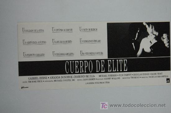 Cine: cuerpo de elite - invitacion al preestreno - gabriel byrne amanda donohoe filmax ivex cine alexandra