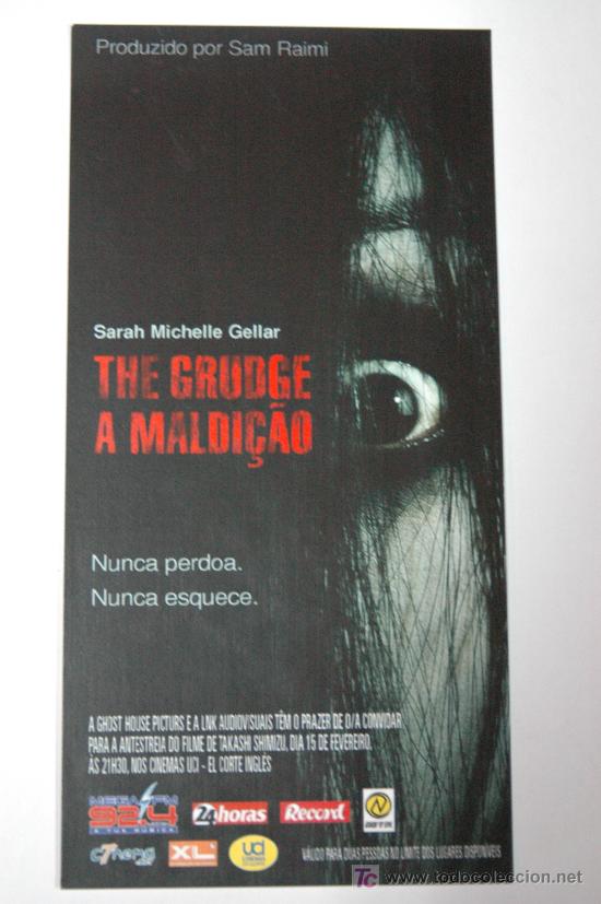 Cine: el grito - invitacion al preestreno en portugal The Grudge Sarah Michelle Gellar Takashi Shimizu