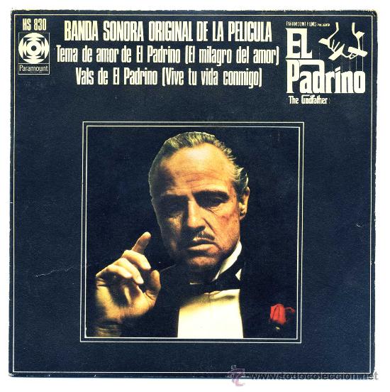 Cine: EL PADRINO, con Marlon Brando. SINGLE.