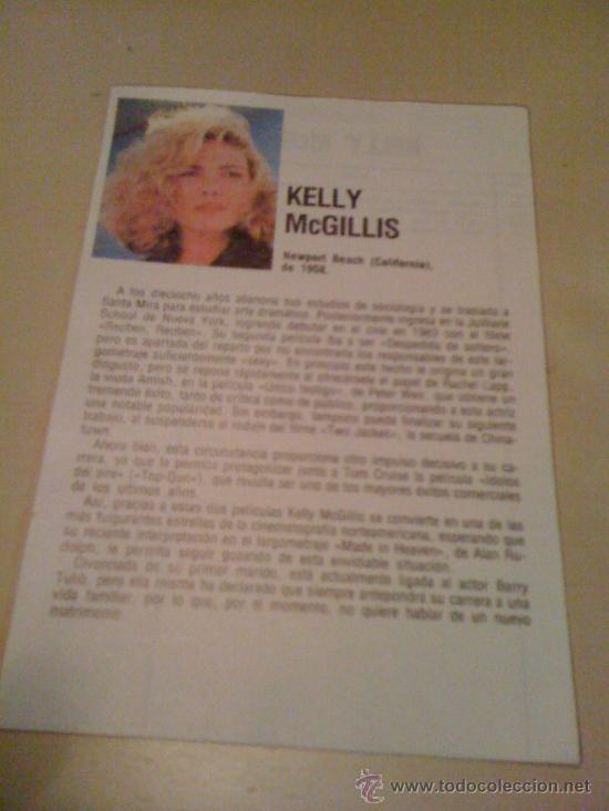 Cine: Ficha de la actriz Kelly McGillis. Con fotograf&iacute;a y biograf&iacute;a + filmograf&iacute;a por detr&aacute;s.
