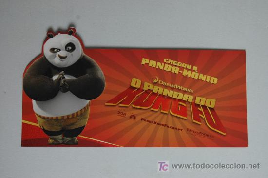 Cine: kung fu panda - invitacion troquelada al preestreno en portugal dreamworks