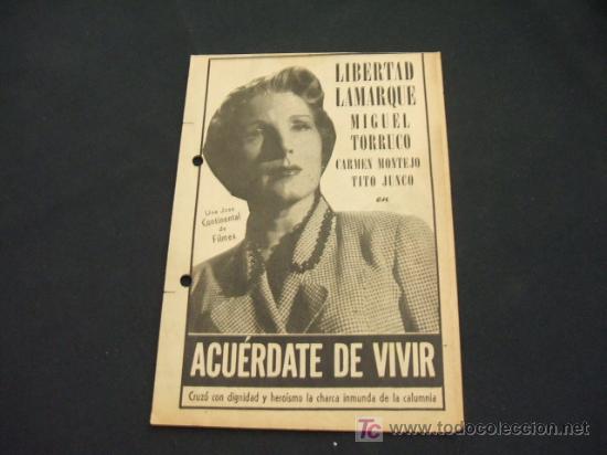 Cine: ACUERDATE DE VIVIR - - Foto 1