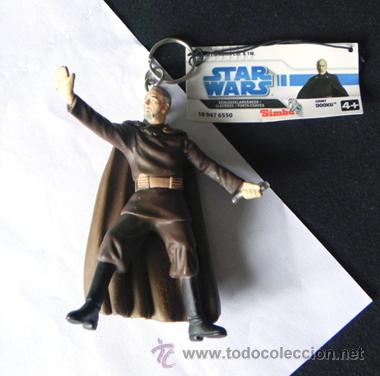 Cine: FIGURA LLAVERO DOOKU - GUERRA DE LAS GALAXIAS STAR WARS - MU&Ntilde;ECO JUGUETE - CINE CIENCIA FICCI&Oacute;N