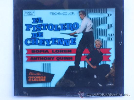 Cine: el pistolero de cheyenne anthony quinn sofia loren - diapositiva original del estreno