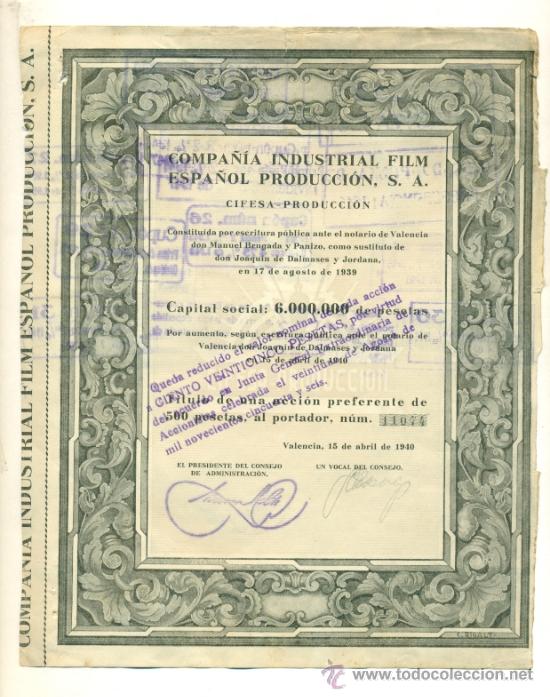Kino: CIFESA - ACCION DEL A&Ntilde;O 1940