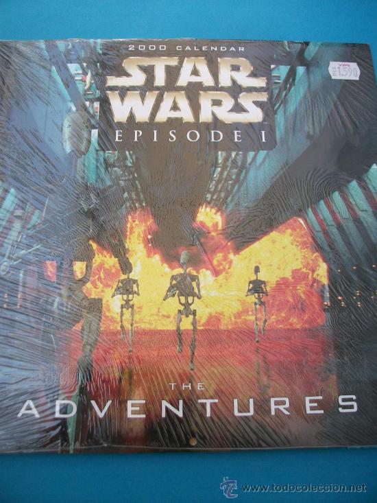 Cine: STAR WARS CALENDARIO EPISODIO UNO A&Ntilde;O 2000 NUEVO PRECINTADO