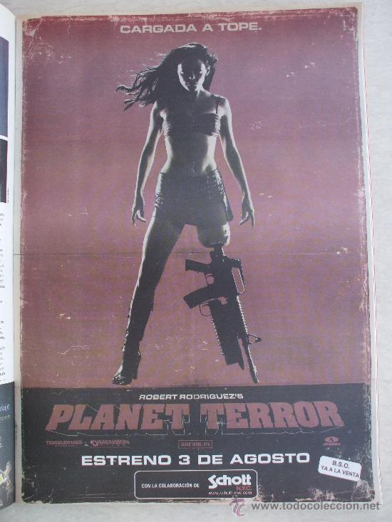 Cinema: PUBLICIDAD PRENSA 2007 - PLANET TERROR - 28,4X40 - MUSICA MILITAR MUJER