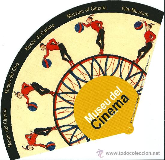 Cinema: TEMA CINE, PUBLICIDAD DEL MUSEU DEL CINEMA, GIRONA, CON FORMA DE ABANICO