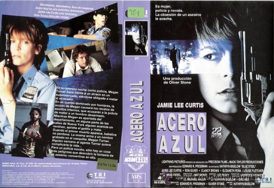 Cine: CARATULA VHS - ACERO AZUL - Pedido Minimo 6&euro;