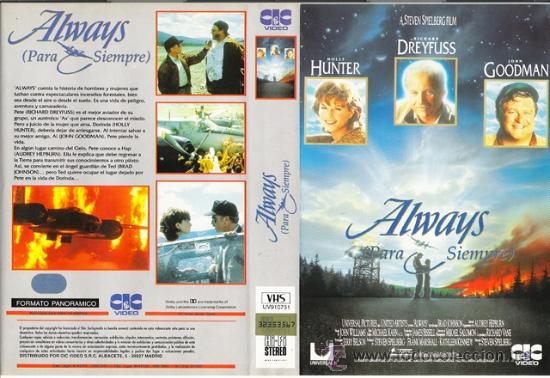 Cine: CARATULA VHS - ALWAYS, PARA SIEMPRE - Pedido Minimo 6&euro;
