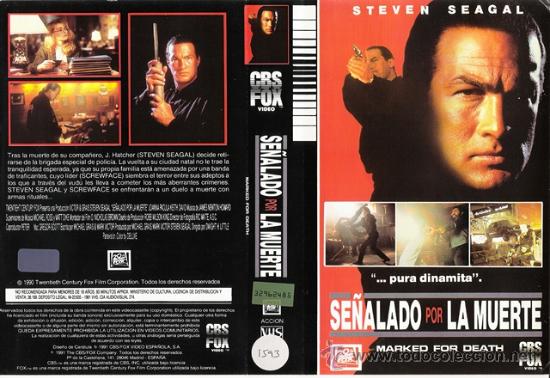 Cine: CARATULA VHS - SE&Ntilde;ALADO POR LAA MUERTE - Pedido Minimo 6&euro;