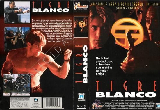 Cine: CARATULA VHS - TIGRE BLANCO - Pedido Minimo 6&euro;