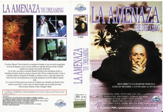 Kino: CARATULA VHS - LA AMENAZA, THE DREAMING - Pedido Minimo 6&euro;