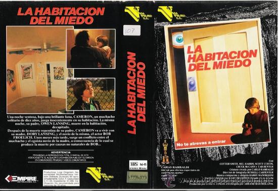 Kino: CARATULA VHS - LA HABITACION DEL MIEDO - Pedido Minimo 6&euro;