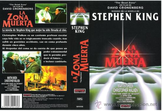 Kino: CARATULA VHS - LA ZONA MUERTA - Pedido Minimo 6&euro;