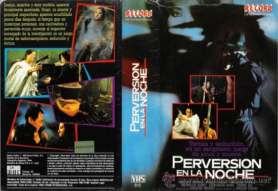 Kino: CARATULA VHS - PERVERSION EN LA NOCHE - Pedido Minimo 6&euro;