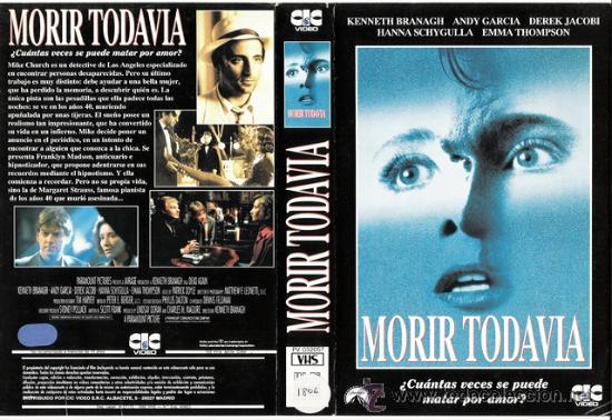 Cine: CARATULA VHS - MORIR TODAVIA - Pedido Minimo 6&euro;
