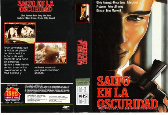 Kino: CARATULA VHS - SALTO EN LA OSCURIDAD - Pedido Minimo 6&euro;