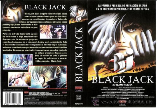 Kino: CARATULA VHS - BLACK JACK - Pedido Minimo 6&euro;