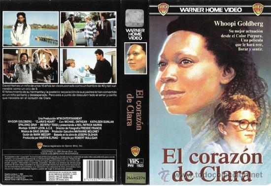 Cinema: CARATULA VHS - EL CORAZON DE CLARA - Pedido Minimo 6&euro;