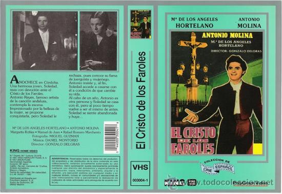 Cine: CARATULA VHS - EL CRISTO DE LOS FAROLES - Pedido Minimo 6&euro;