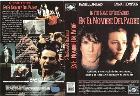 Cine: CARATULA VHS - EN EL NOMBRE DEL PADRE - Pedido Minimo 6&euro;