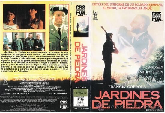 Kino: CARATULA VHS - JARDINES DE PIEDRA - Pedido Minimo 6&euro;
