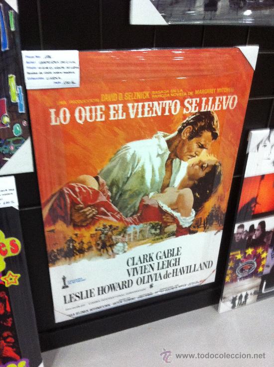 Cin&eacute;ma: LOTE de 2 cuadros GRANDES sobre madera. CARTELERAS DE CINE CLASICO.