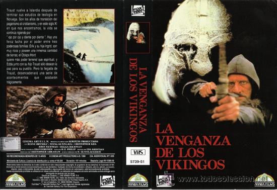 Cine: CARATULA VHS - LA VENGANZA DE LOS VIKINGOS - Pedido Minimo 6&euro;