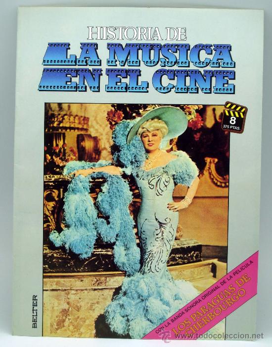 Cine: Historia M&uacute;sica en el cine fasc&iacute;culo n&ordm; 8 Los paraguas de Cherbourgo Discos Belter 1982