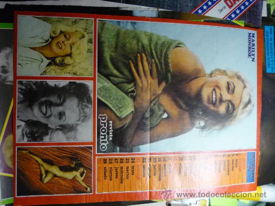 Cine: MARILYN MONROE -POSTER CENTRAL REVISTA PRONTO