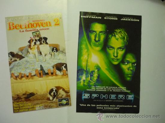 Cine: 2 CARATULAS GRANDES BEETHOVEN 2 .- SPHERE