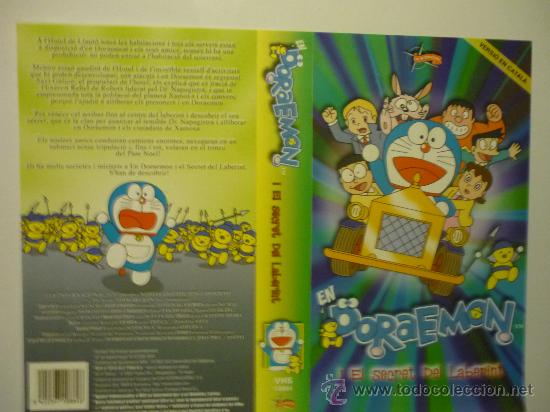 Cine: CARATULA DE VIDEO VHS DORAEMON I EL SECRET DEL LABERINT