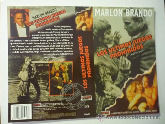 Cine: CARATULA DE VIDEO VHS LOS ULTIMOS JUEGOS PROHIBIDOS MARLON BRANDO