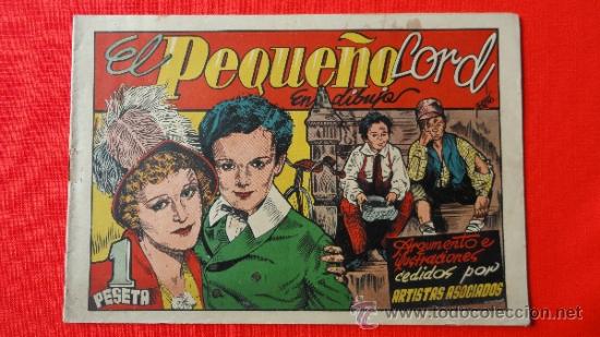 Kino: El peque&ntilde;o Lord, Pel&iacute;culas famosas n&ordm;5, comic Tomas Porto, argumento film AA, 1942 cromos futbol