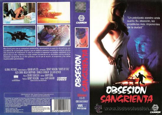 Cine: CARATULA VHS - OBSESION SANGRIENTA - Pedido Minimo 6&euro;