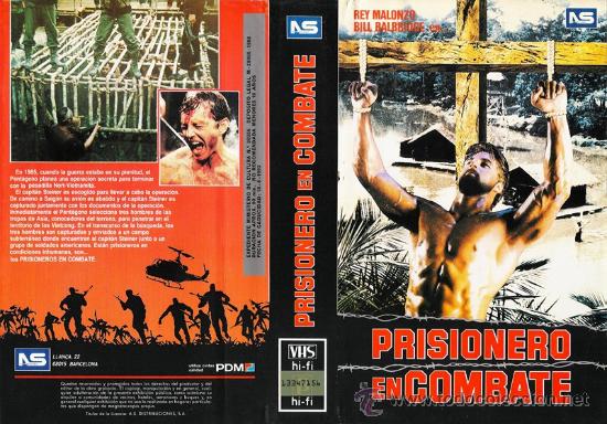 Cine: CARATULA VHS - PRISIONERO EN COMBATE - Pedido Minimo 6&euro;