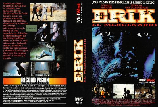 Cine: CARATULA VHS - ERIK, EL MERCENARIO