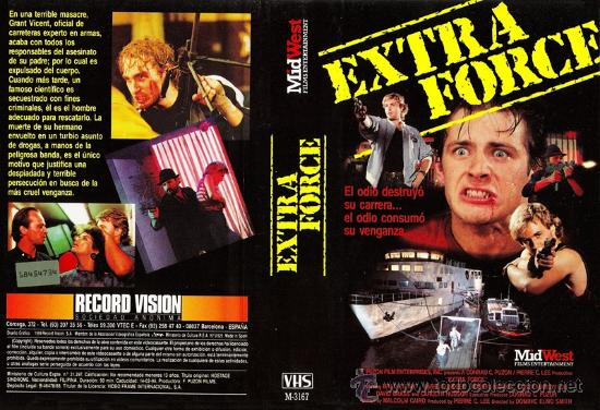 Cine: CARATULA VHS - EXTRA FORCE - Pedido Minimo 6&euro;