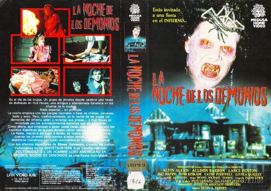 Caratula vhs - la noche de los demonios - pedid - Vendido en Venta ...