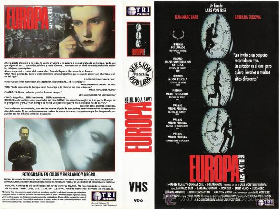 Cine: CARATULA VHS - EUROPA - Pedido Minimo 6&euro;