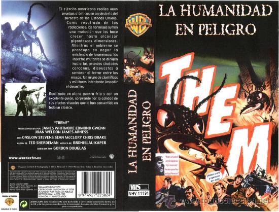 Cine: CARATULA VHS - LA HUMANIDAD EN PELIGRO - Pedido Minimo 6&euro;