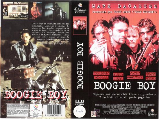 Cine: CARATULA VHS - BOOGIE BOY - Pedido Minimo 6&euro;