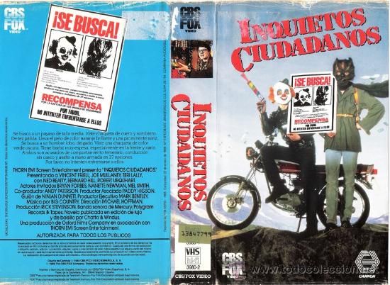 Cine: CARATULA VHS - INQUIETOS CIUDADANOS - Pedido Minimo 6&euro;