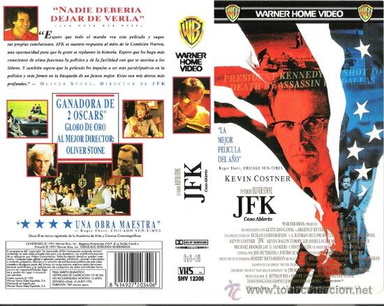 Cine: CARATULA VHS - JFK, CASO ABIERTO - Pedido Minimo 6&euro; v3