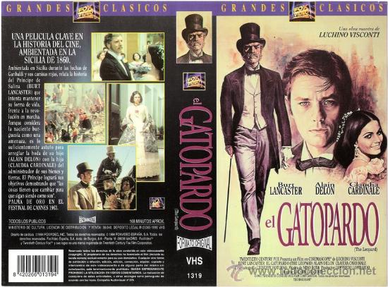 Cine: CARATULA VHS - - EL GATOPARDO - Pedido Minimo 6&euro;