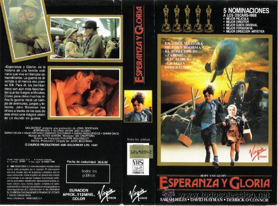 Cine: CARATULA VHS - ESPERANZA Y GLORIA - Pedido Minimo 6&euro;