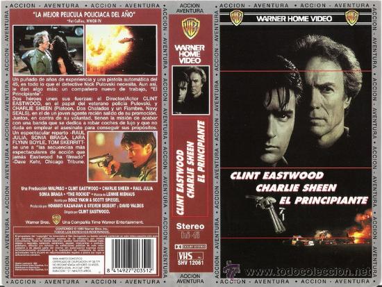 Cine: CARATULA VHS - EL PRINCIPIANTE - Pedido Minimo 6&euro;
