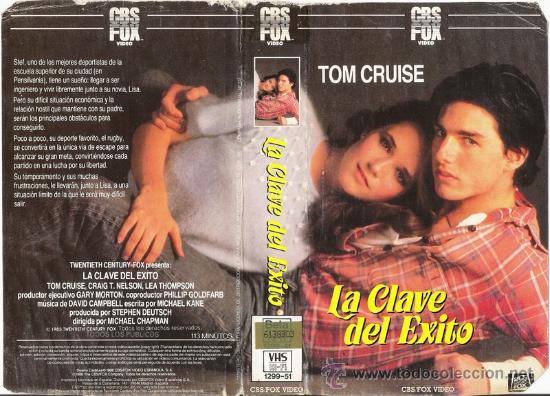 Cine: CARATULA VHS - LA CLAVE DEL EXITO - Pedido Minimo 6&euro;